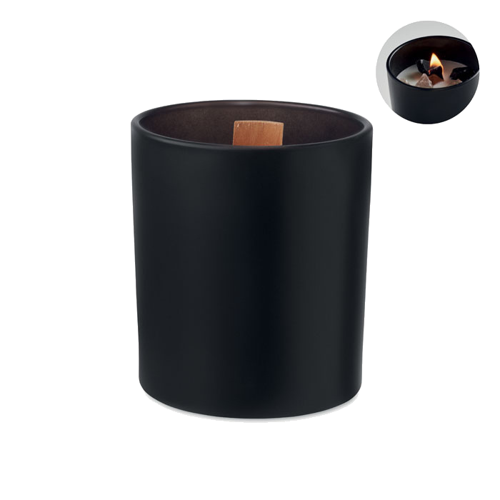 Bougie en cire végétale — coloris noir