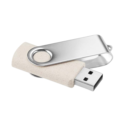 Clé USB avec boîtier paille